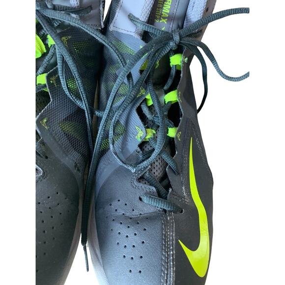 Nike Stutter Men's Step Style 2 AIRMAX High Top Sneakers Shoes 10.5 Gray Yellow - Picture 9 of 12